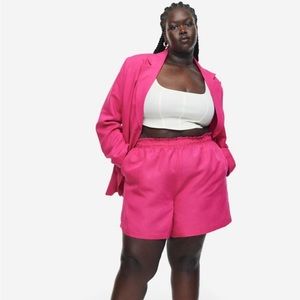 H&M Pink Linen Blend Set